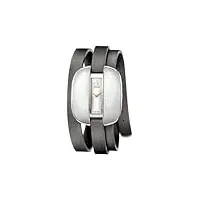 calvin klein - k2e23620 - montre femme - quartz analogique - bracelet cuir gris