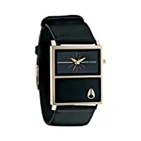 nixon - a576503-00 - montre femme - quartz analogique - bracelet cuir noir