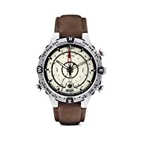 timex intelligent quartz t2n721 montre pour homme avec bracelet en cuir 45 mm