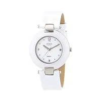 boccia - 3190-01 - montre femme - quartz analogique - bracelet cuir blanc