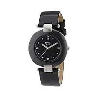 boccia - 3190-02 - montre femme - quartz analogique - bracelet cuir noir