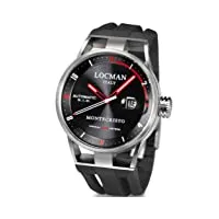 locman - 051100bkfrd0gok - montre homme - automatique analogique - bracelet caoutchouc noir