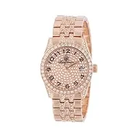 burgmeister - bm119-399 - montre homme - quartz analogique - bracelet laiton rose