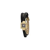 pandora - 812026bk - montre femme - quartz analogique - bracelet cuir noir