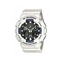 casio g-shock homme analogique-digital quartz montre avec bracelet en plastique ga-100b-7aer, noir