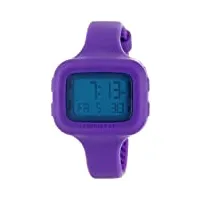 converse - vr025-505 - montre femme - quartz digitale - alarme/chronomètre - bracelet silicone violet