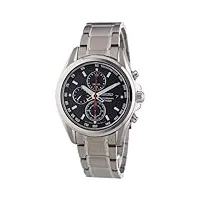 seiko - sndc93p1 - montre homme - quartz chronographe - bracelet titane gris
