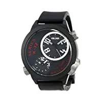 welder - k32 9201 - montre mixte - quartz analogique - bracelet caoutchouc noir