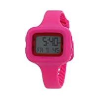converse - vr025-615 - montre femme - quartz - digitale - bracelet silicone rose