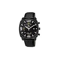 lotus - 10108/3 - montre homme - quartz chronographe - chronomètre/aiguilles luminescentes - bracelet cuir noir