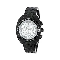 burgmeister - bm326-612 - montre homme - quartz chronographe - chronomètre - bracelet acier inoxydable noir