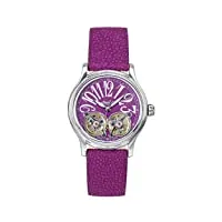 ingersoll - in7210pu - montre femme - automatique - analogique - bracelet cuir violet