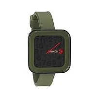 nixon - a1621048-00 - montre femme - quartz analogique et digitale - bracelet silicone vert