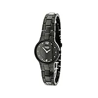 boccia - 3200-02 - montre femme - quartz analogique - bracelet différents matériaux noir