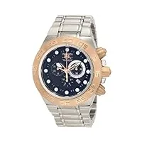 invicta - 1529 - montre homme - quartz chronographe - bracelet acier inoxydable argent
