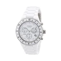 boccia - 3765-01 - montre femme - quartz chronographe - chronomètre - bracelet céramique blanc