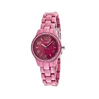 guess - w80074l1 - montre femme - quartz analogique - cadran rose - bracelet aluminium rose