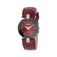 jowissa - j5.013.m - montre femme - quartz analogique - bracelet cuir rouge