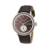 zeppelin - 70605 - montre homme - automatique - analogique - bracelet cuir marron
