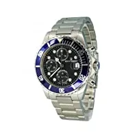 revue thommen montre pour homme xl diver montre chronographe automatique acier inoxydable 17571.6135