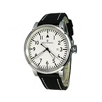 revue thommen - 16053.2533 - montre homme - automatique - analogique - bracelet cuir noir