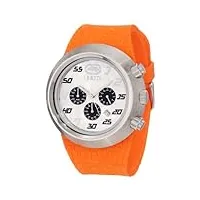 marc ecko - e17568g1 - the eero - montre homme - quartz chronographe - cadran blanc - bracelet caoutchouc noir
