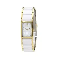 boccia - 3201-03 - montre femme - quartz analogique - bracelet céramique blanc