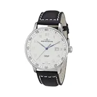 zeno watch basel - p554-e2 - montre homme - automatique analogique - bracelet cuir noir
