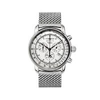 zeppelin watches - 7680m1 - montre homme - quartz analogique - bracelet acier inoxydable