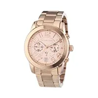 michael kors - mk5727 - montre femme - quartz chronographe - chronomètre - bracelet acier inoxydable plaqué or rose