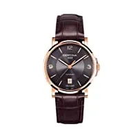 certina mesdames 'watch xs analogique automatique en cuir c017,207,36,087,00