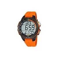 calypso watches - k5617/4 - montre homme- quartz digital - alarme/chronomètre/eclairage - bracelet plastique noir