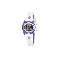 calypso - k5609/2 - montre mixte - quartz - digitale - alarme - chronomètre - bracelet plastique blanc