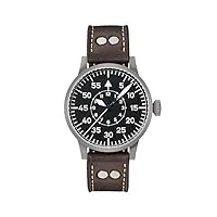 laco 1925-861747 - montre homme - mécanique - analogique - bracelet cuir marron