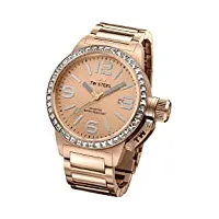 tw steel - tw305 - montre mixte - quartz analogique - bracelet acier inoxydable rose or