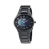 boccia - 3216-02 - montre femme - quartz analogique - bracelet céramique noir