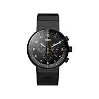 braun - bn0095bkbkbtg - montre - homme - quartz analogique - bracelet acier inoxydable noir