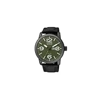 citizen bm8476-15x montre analogique à quartz pour homme bracelet en nylon noir, vert/noir, bande