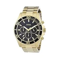 guess - w0170g2 - montre femme - quartz chronographe - bracelet acier inoxydable doré