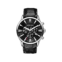 roamer - 508837 41 55 05 - montre homme - quartz - chronographe - bracelet cuir noir