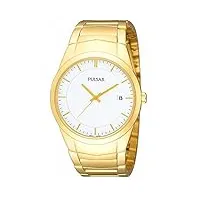 pulsar gents gold plated watch