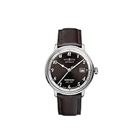 zeppelin watches - 7046-5 - montre homme - quartz analogique - bracelet cuir noir