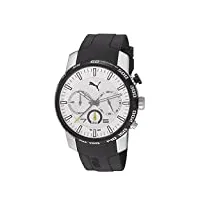 puma time - pu103051001 - montre homme - quartz chronographe - chronomètre - bracelet résine noir