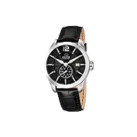 jaguar watches-j663/4-montre homme-quartz analogique-bracelet cuir noir