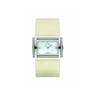 alfex - 5659_753 - montre femme - quartz analogique - cadran nacre - bracelet cuir beige