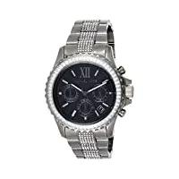michael kors - mk5829 - montre femme - quartz chronographe - chronomètre - bracelet acier inoxydable plaqué gris