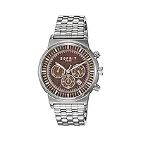 esprit - es106851005 - montre homme - quartz chronographe - bracelet acier inoxydable argent