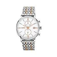 dugena - 7090169 - montre homme - quartz chronographe - bracelet acier inoxydable multicolore