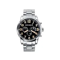 mark maddox - hm3004-54 - montre homme - quartz chronographe - bracelet argent