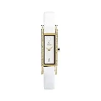 ingersoll obaku denmark - v159legirw - montre femme - quartz analogique - bracelet cuir blanc